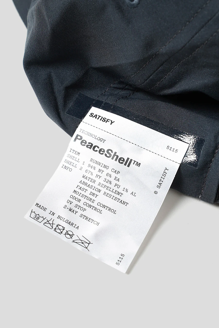 CASQUETTE PEACESHELL RUNNING CHARBON - Image 2
