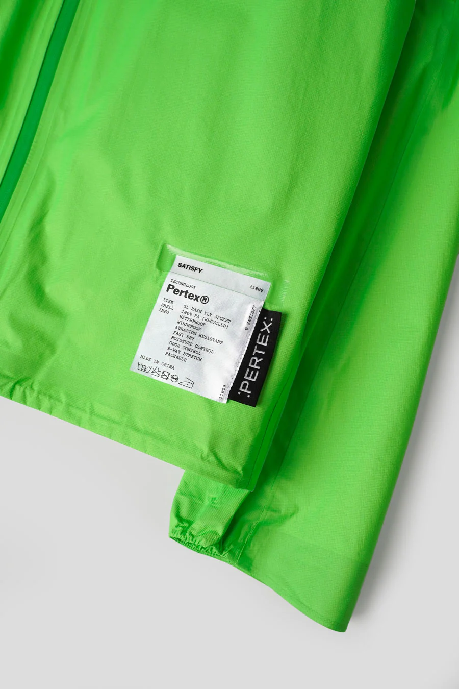 VESTE PERTEX 3L FLY RAIN VERT NEON - Image 2