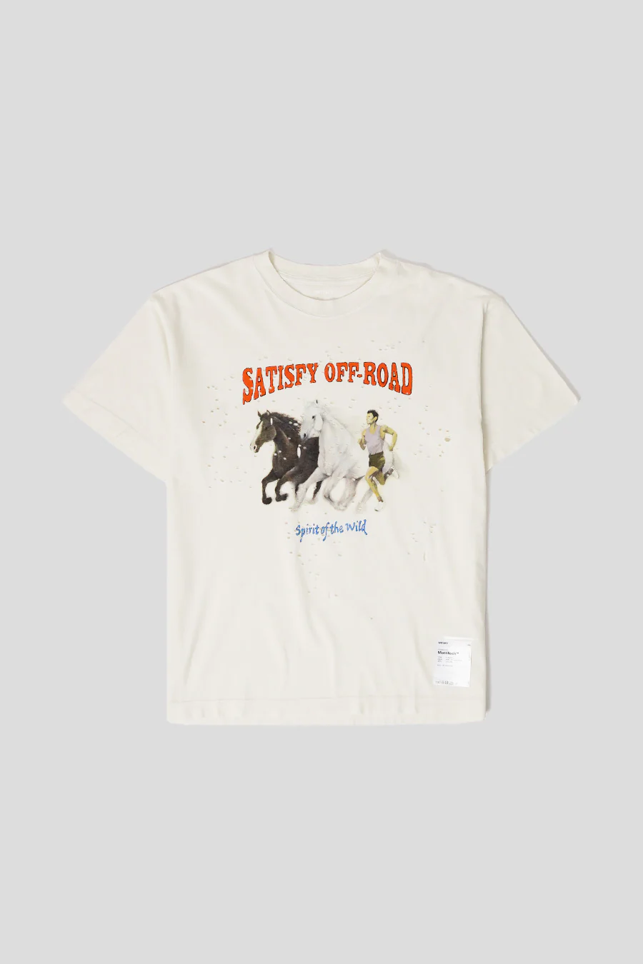 T-SHIRT MOTHTECH HORSE OFF-WHITE