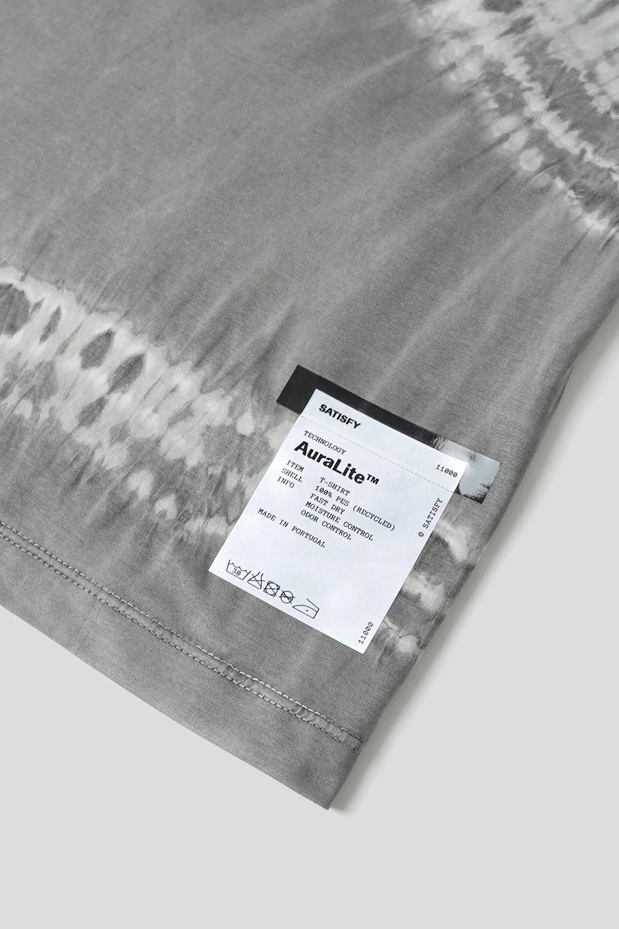 T-SHIRT AURALITE TIE-DYE MINERAL GRAPHITE - Image 3