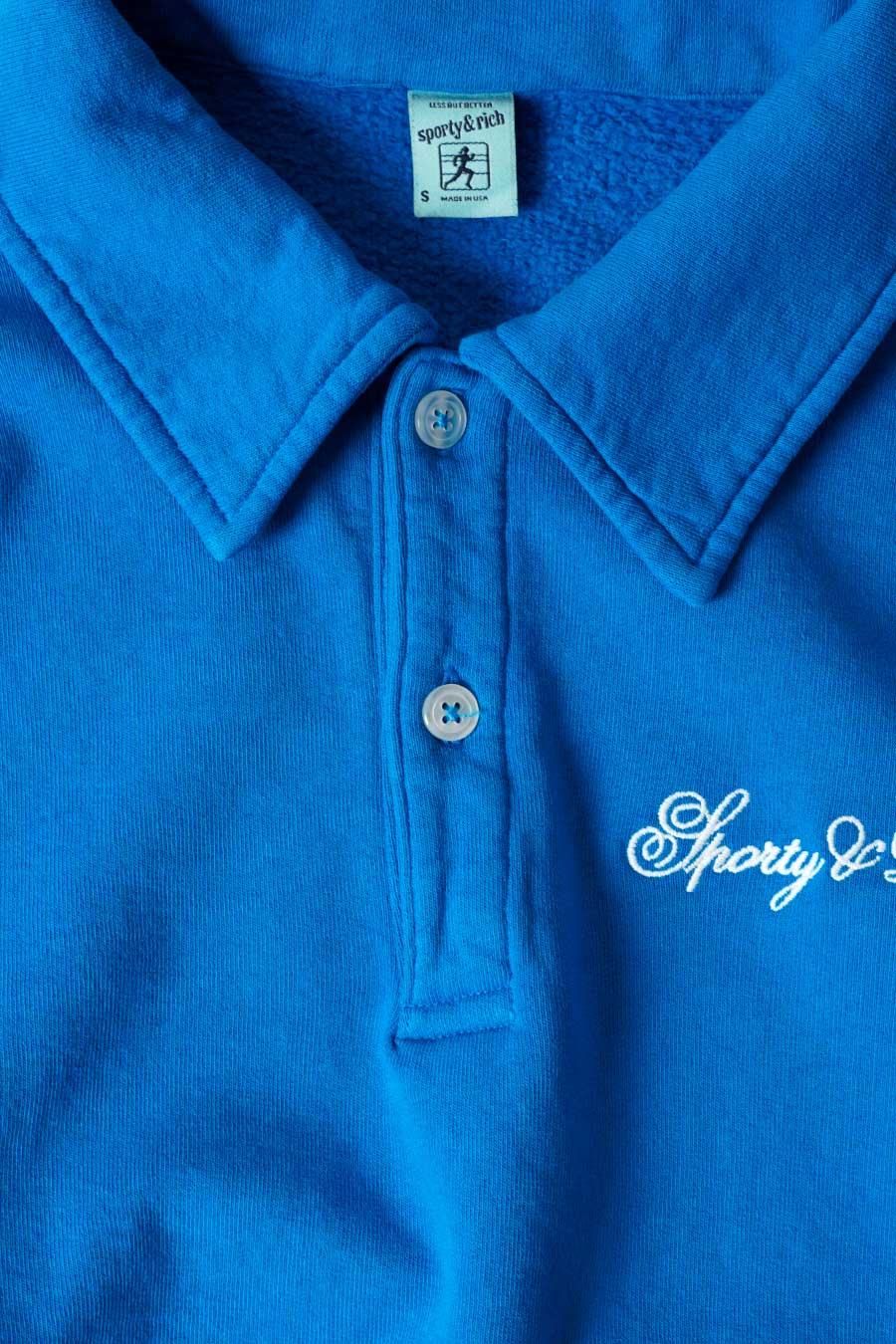 POLO CURSIVE LOGO BLEU ROYAL - Image 2