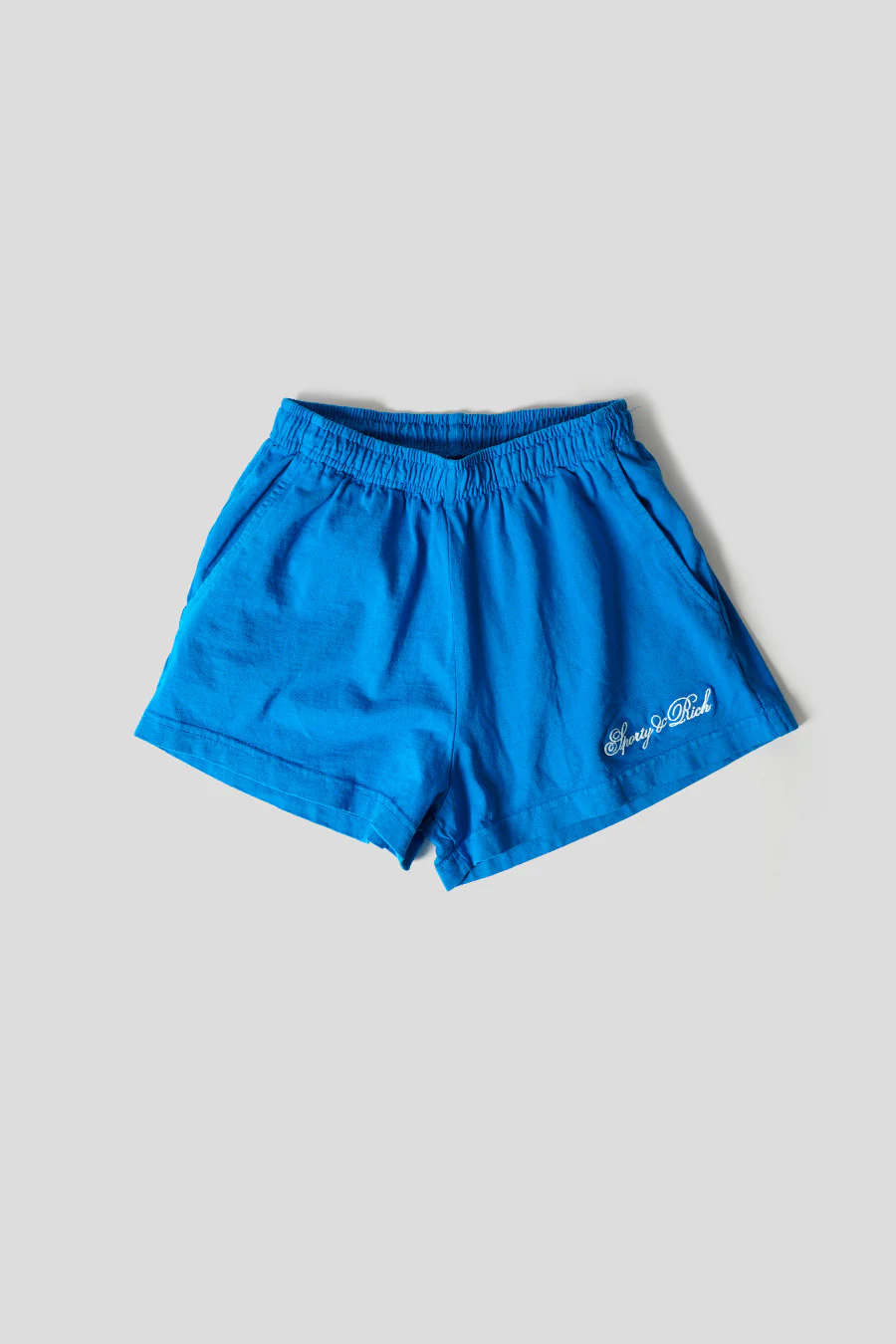 SHORT CURSIVE LOGO BLEU ROYAL