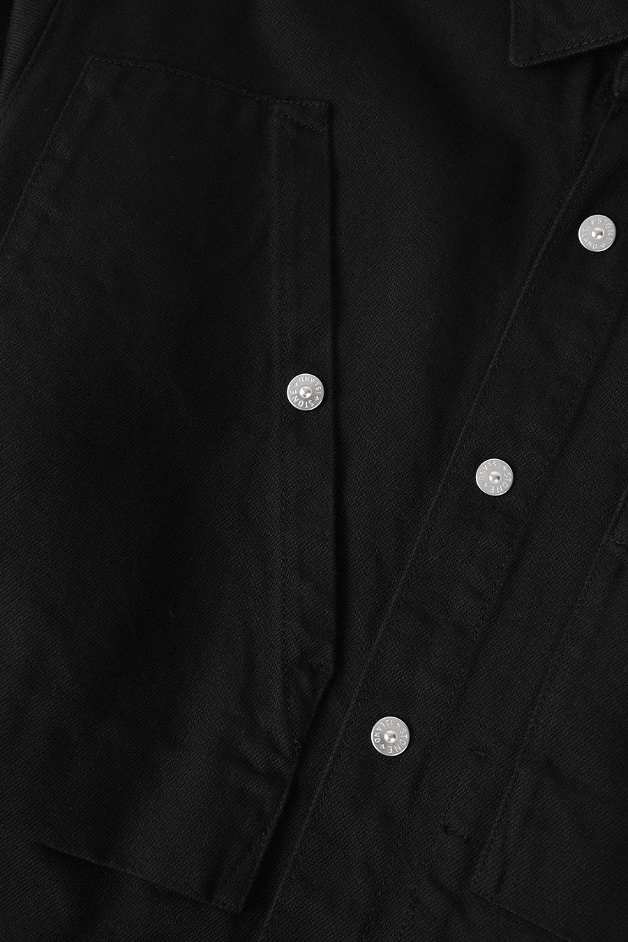 SUR-CHEMISE EN JEAN NOIRE - Image 4