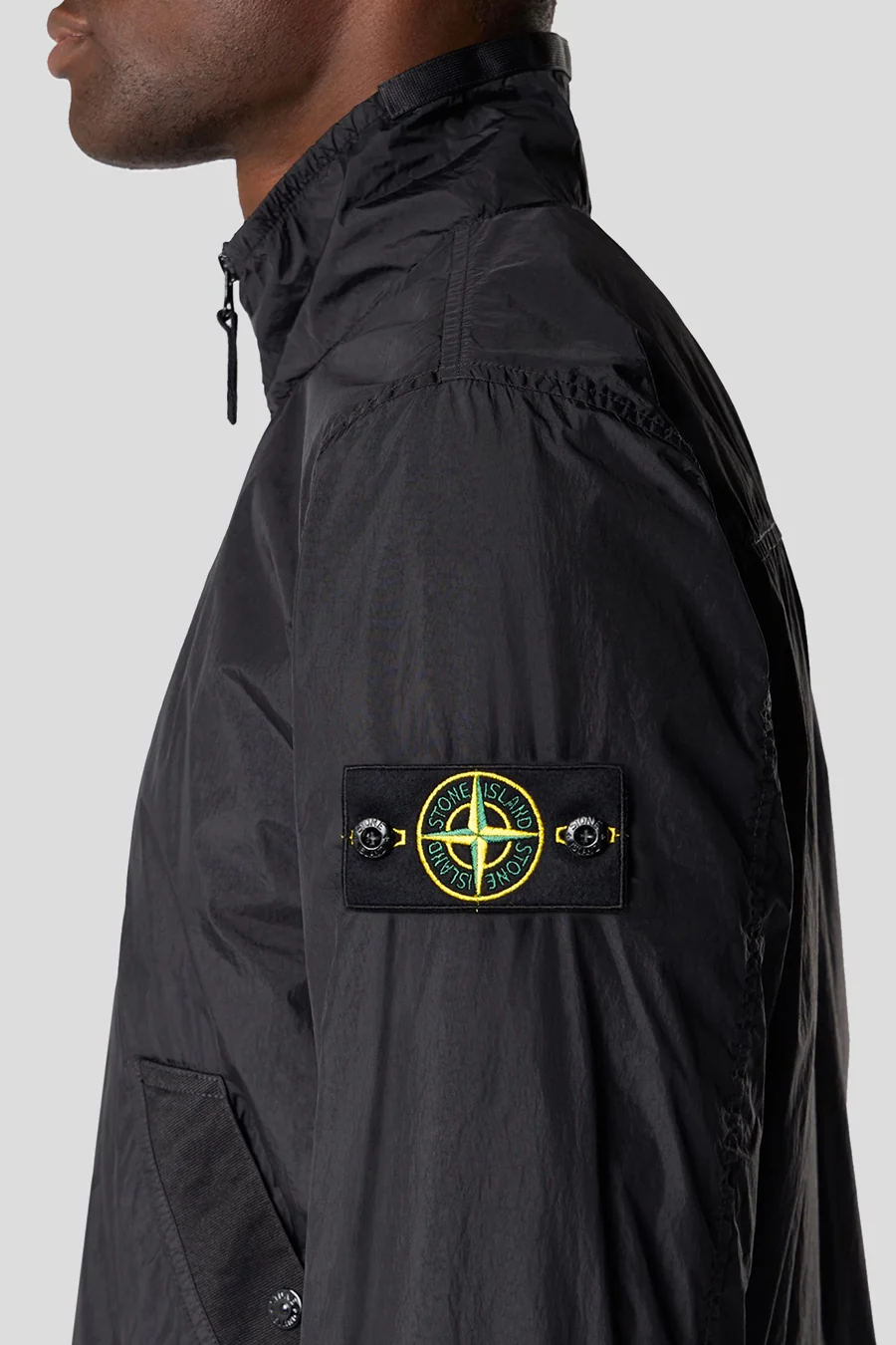 VESTE GARMENT DYED CRINKLE REPS NY NOIR - Image 3