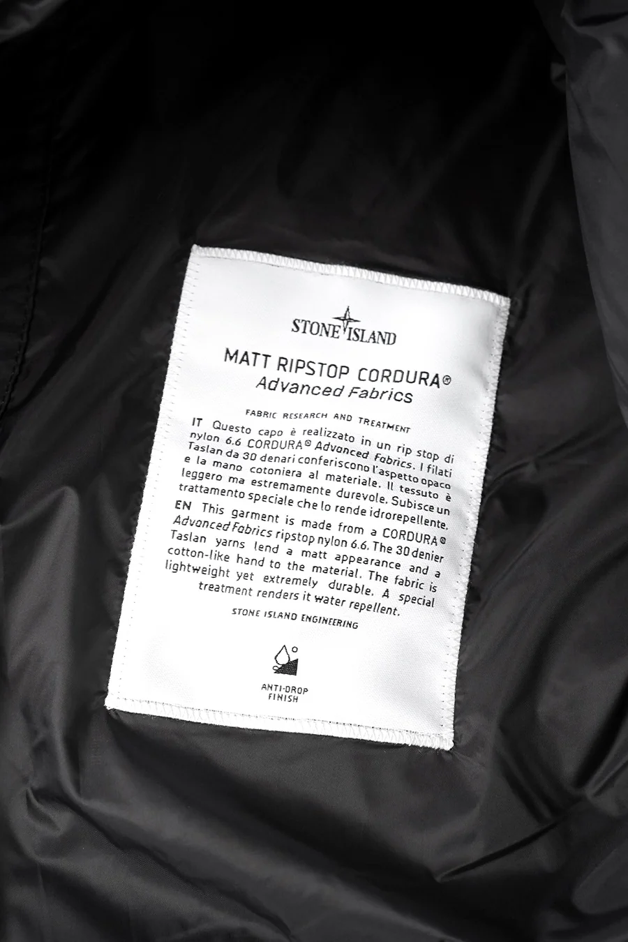 DOUDOUNE MATT RIPSTOP CORDURA ADVANCED FABRICS NOIRE - Image 5