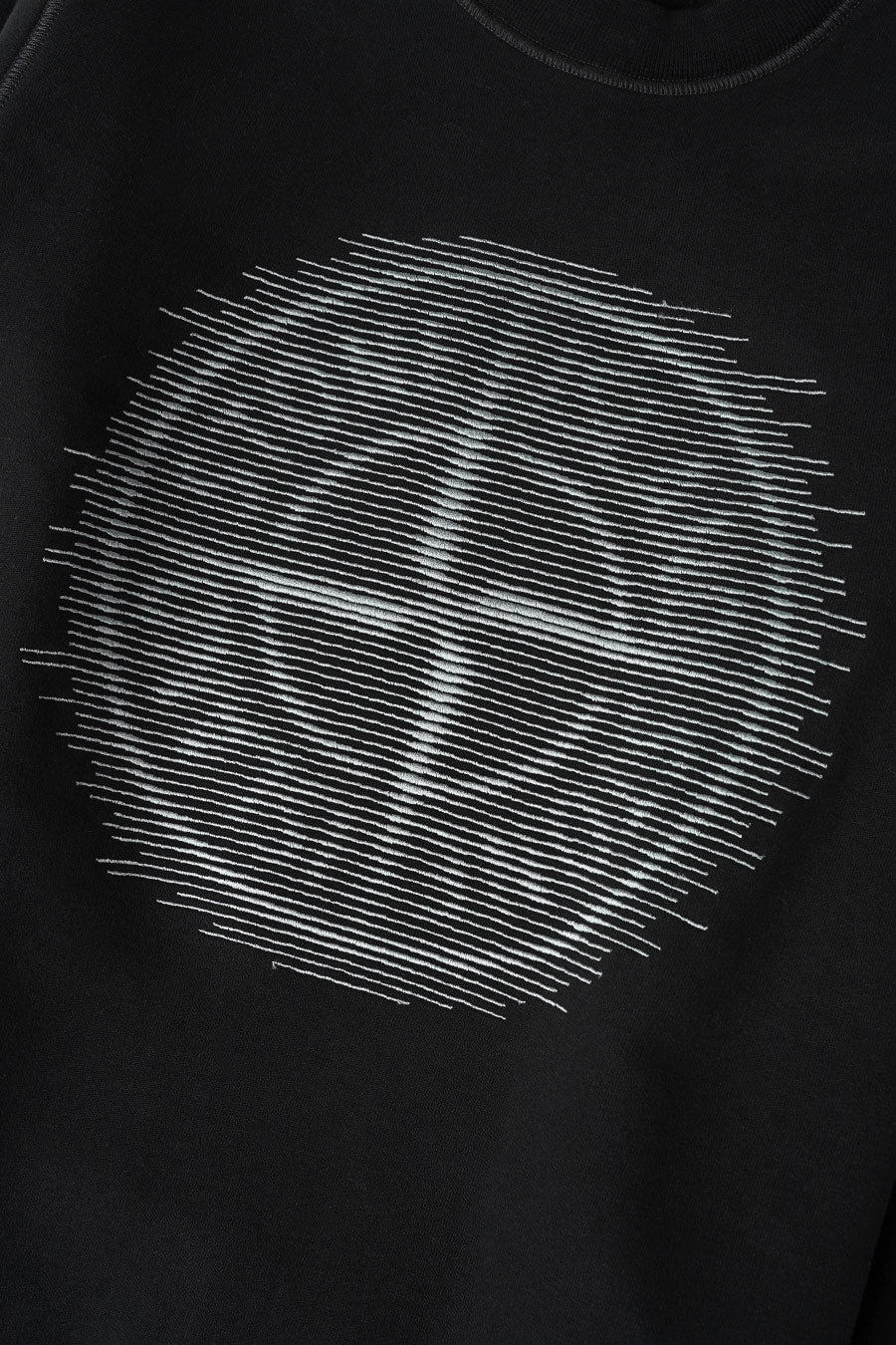SWEAT-SHIRT "OPTICAL THREE" NOIR - Image 2