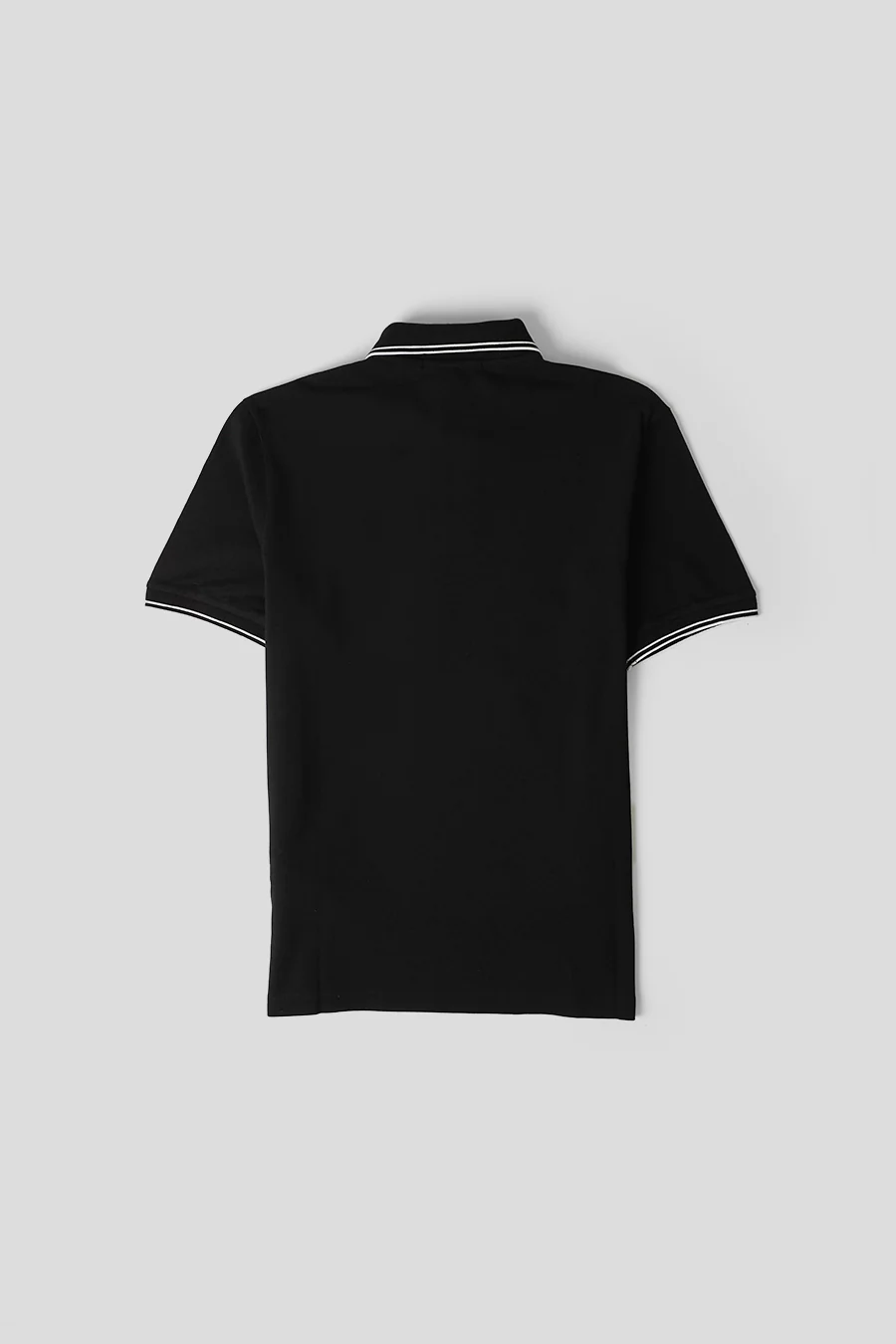 POLO CONTRASTÉ SLIM NOIR - Image 3