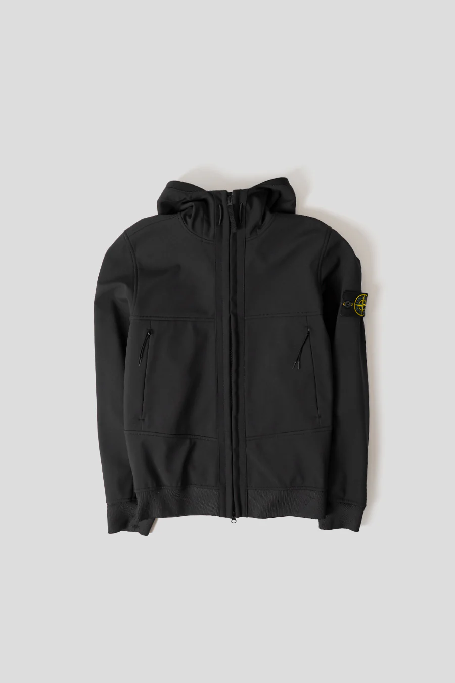 VESTE SOFT SHELL-R E.DYE POLYESTER RECYCLÉ NOIRE