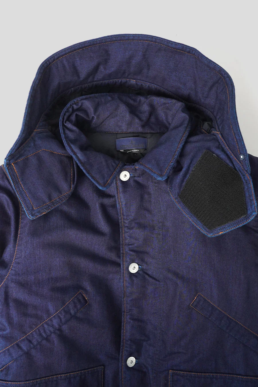 PARKA COURTE INDIGO POLYPROPYLENE DENIM LIGHT - Image 3
