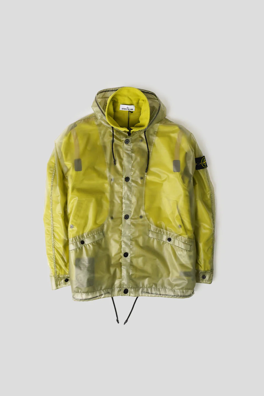 VESTE TRANSLUCENT COVER + COTTON MOLESKIN VERT FOUGÈRE
