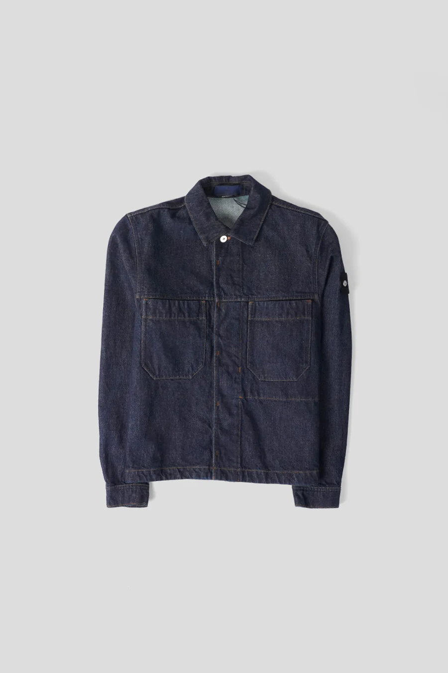 VESTE INDIGO DENIM BLEU DÉLAVÉ