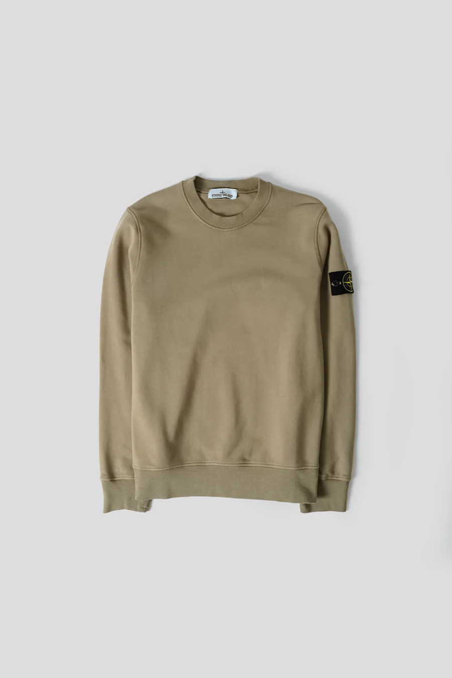 SWEAT-SHIRT COTON KAKI CLAIR