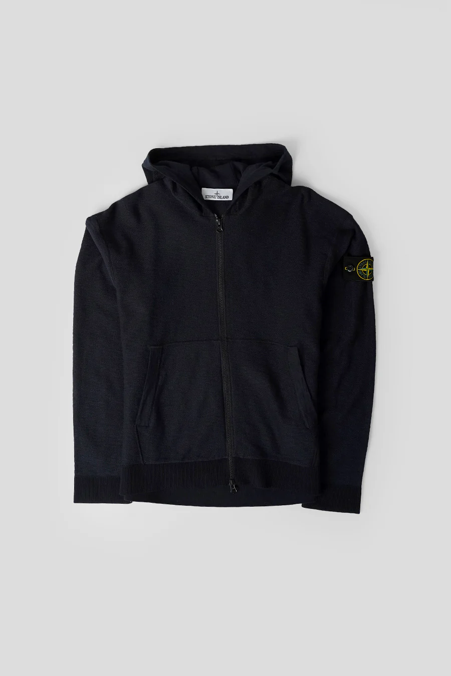 SWEATSHIRT ZIPPĂ Ă CAPUCHE BLEU MARINE