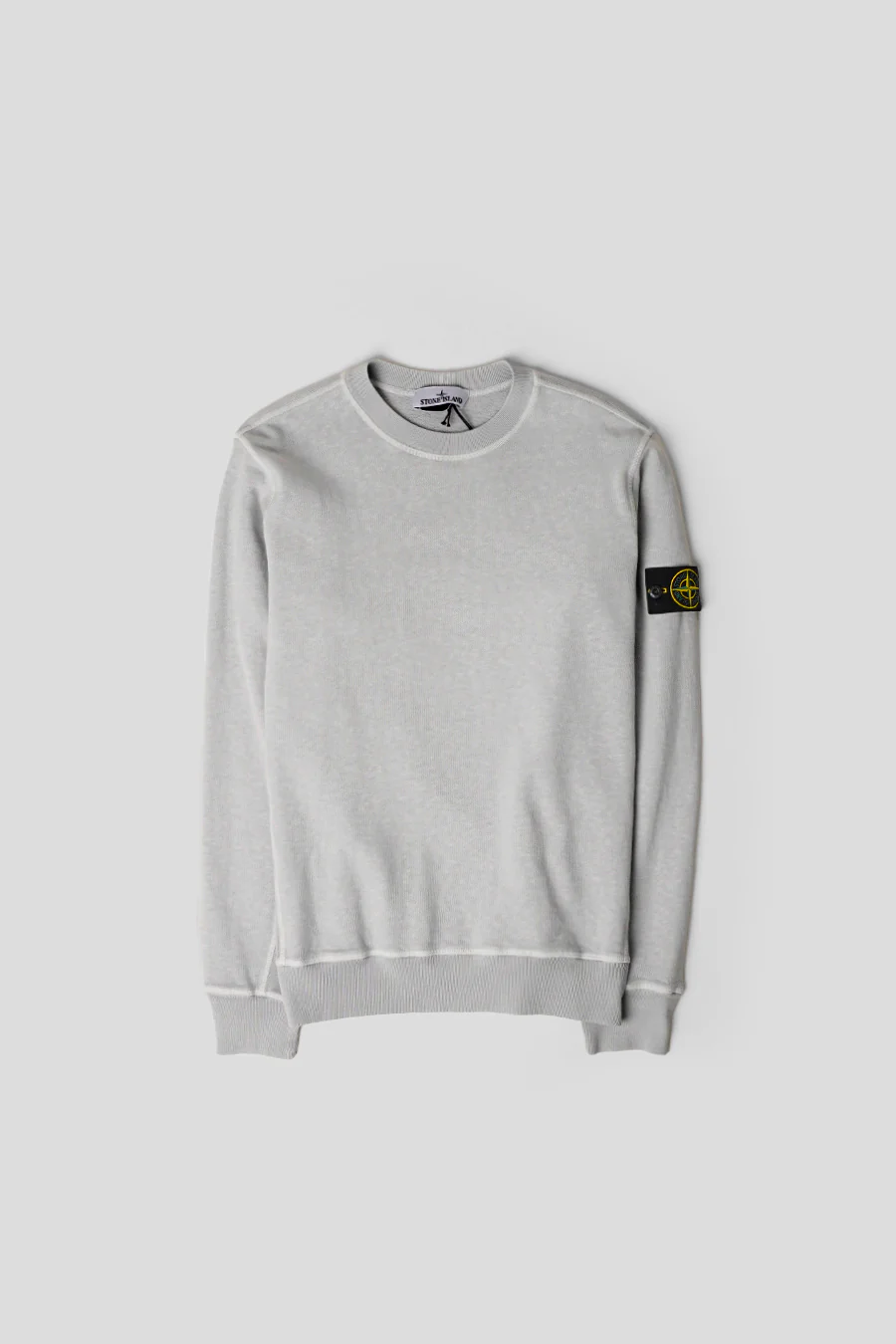 SWEAT-SHIRT "OLD" EFFECT GRIS PERLE