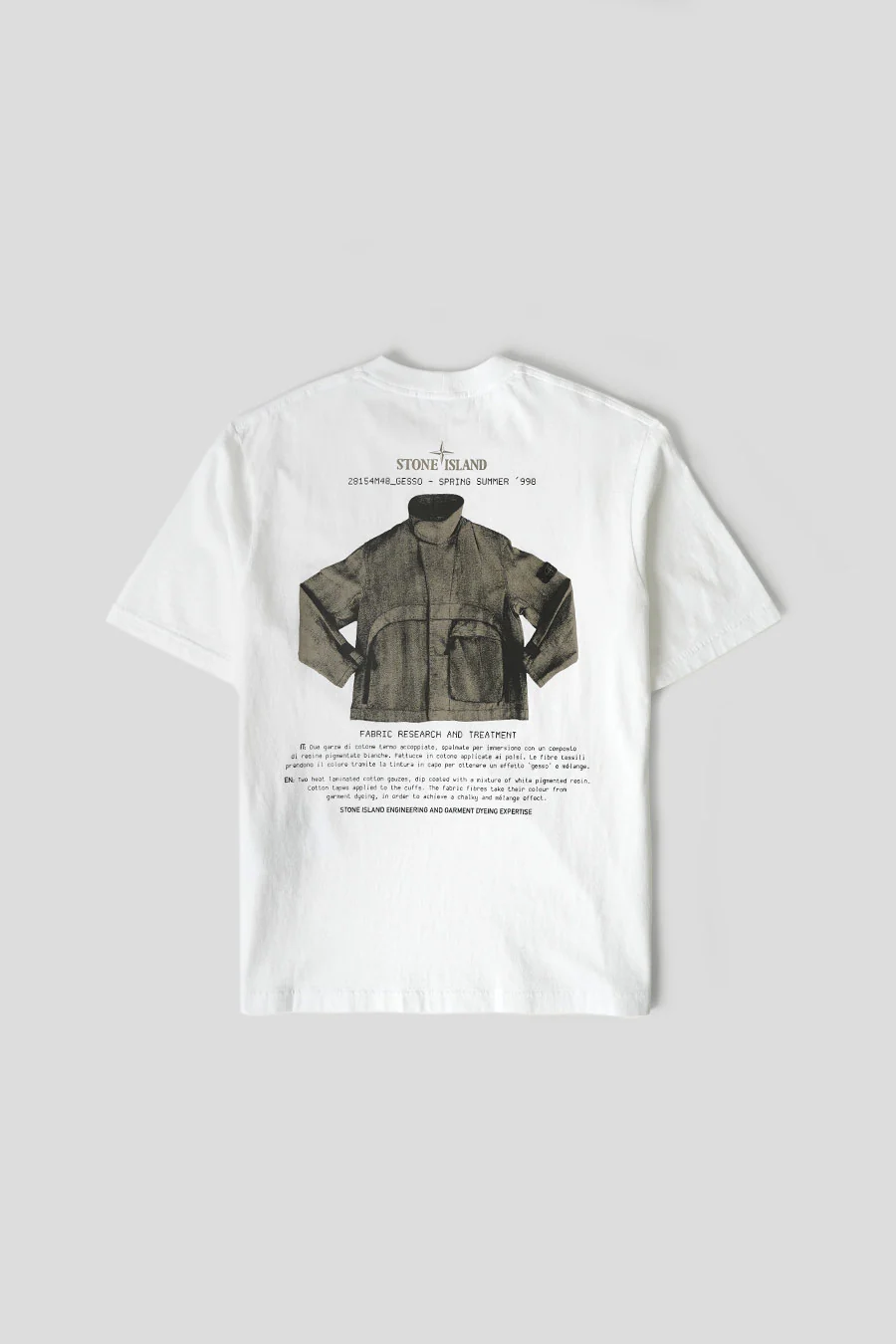 T-SHIRT ARCHIVIO "GESSO" BLANC - Image 3