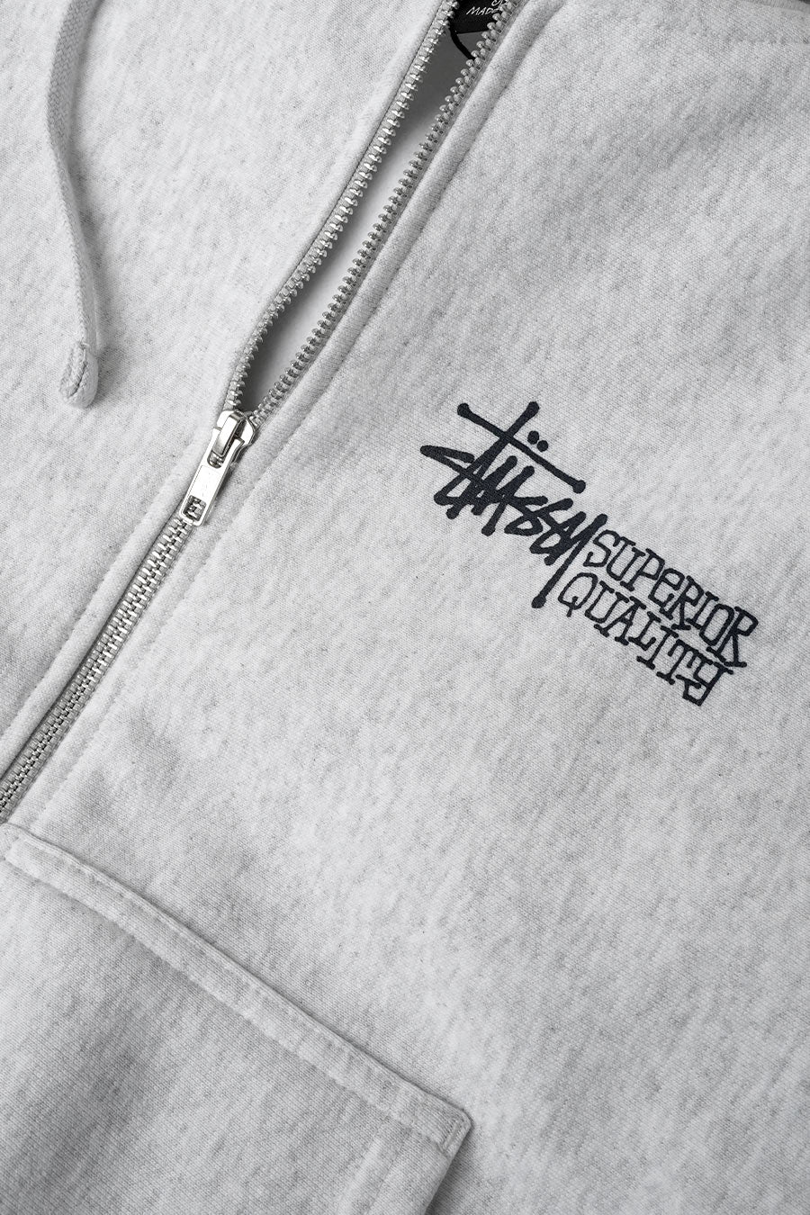 HOODIE ZIPPÉ SUPERIOR QUALITY GRIS CENDRE - Image 2