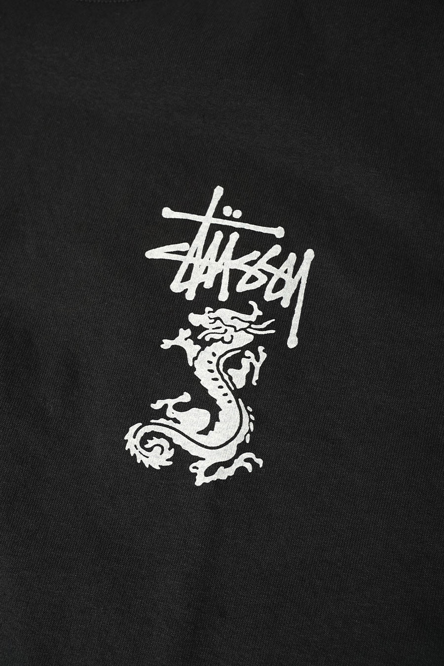 T-SHIRT DOUBLE DRAGON PIG DYED NOIR - Image 2