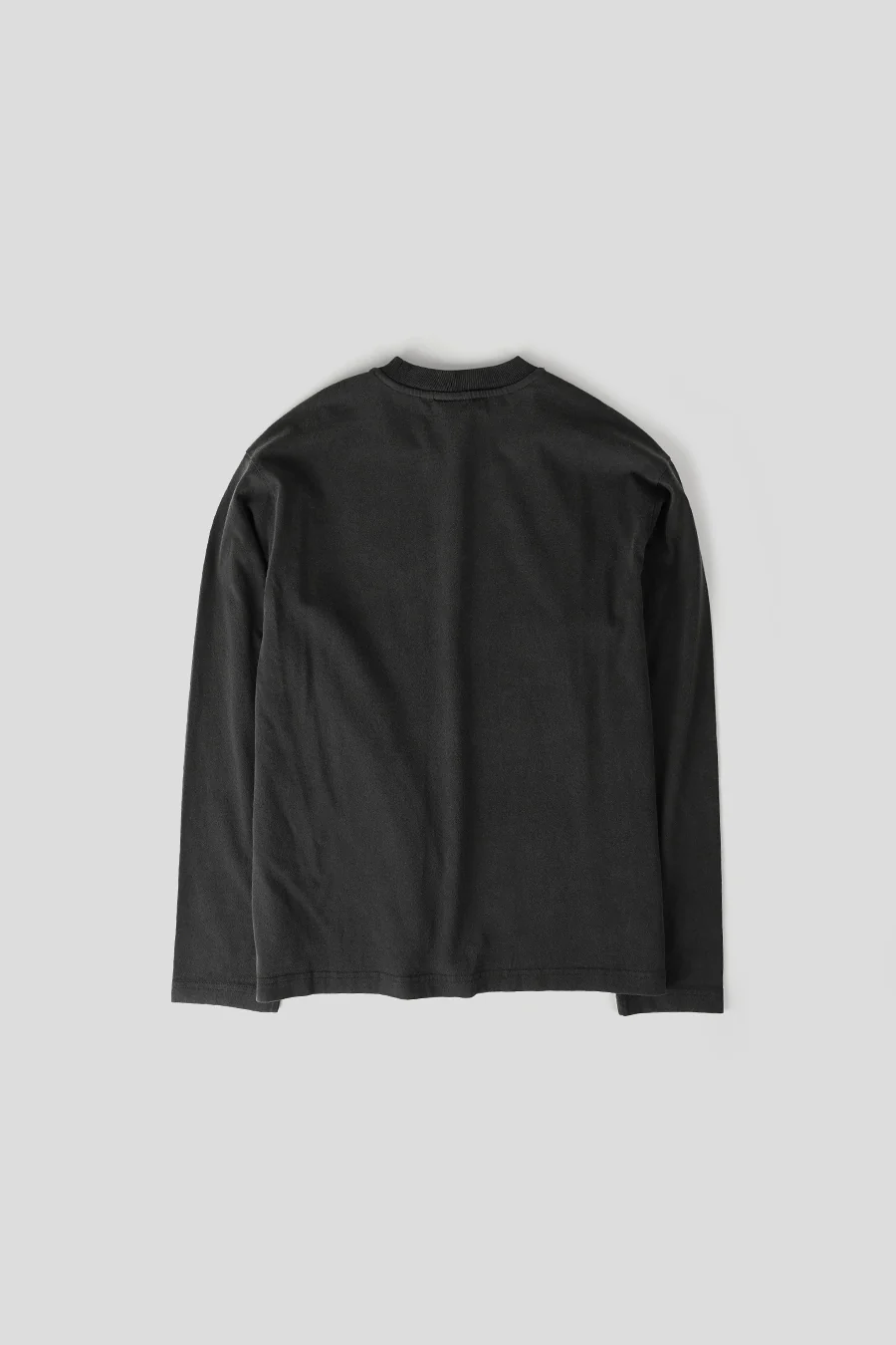 T-SHIRT MANCHES LONGUES HEAVY WASHED NOIR - Image 3