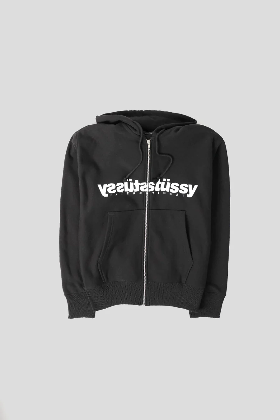 HOODIE ZIP MIRROR NOIR