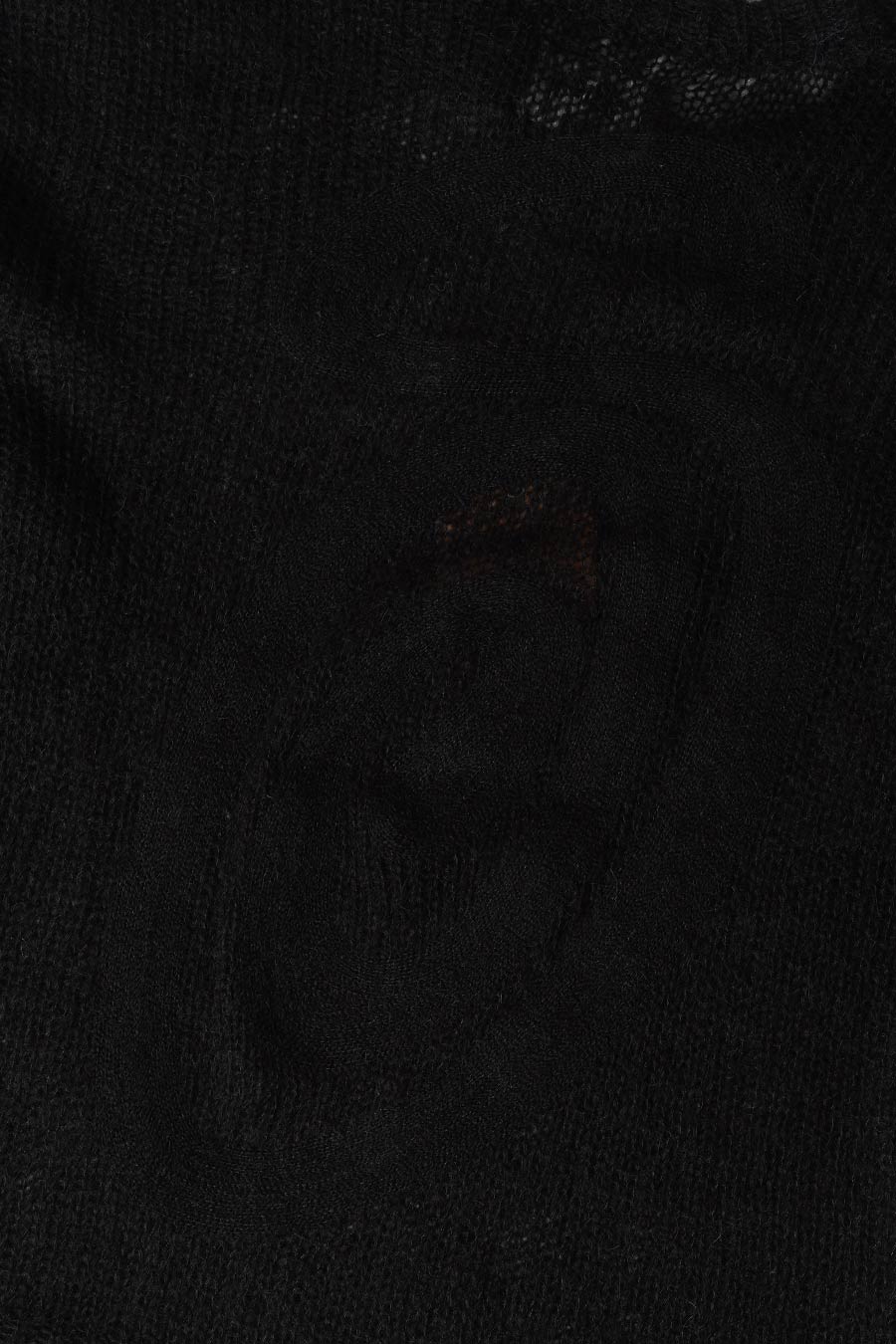 PULL-OVER S AMPLE EN MAILLE NOIR - Image 2