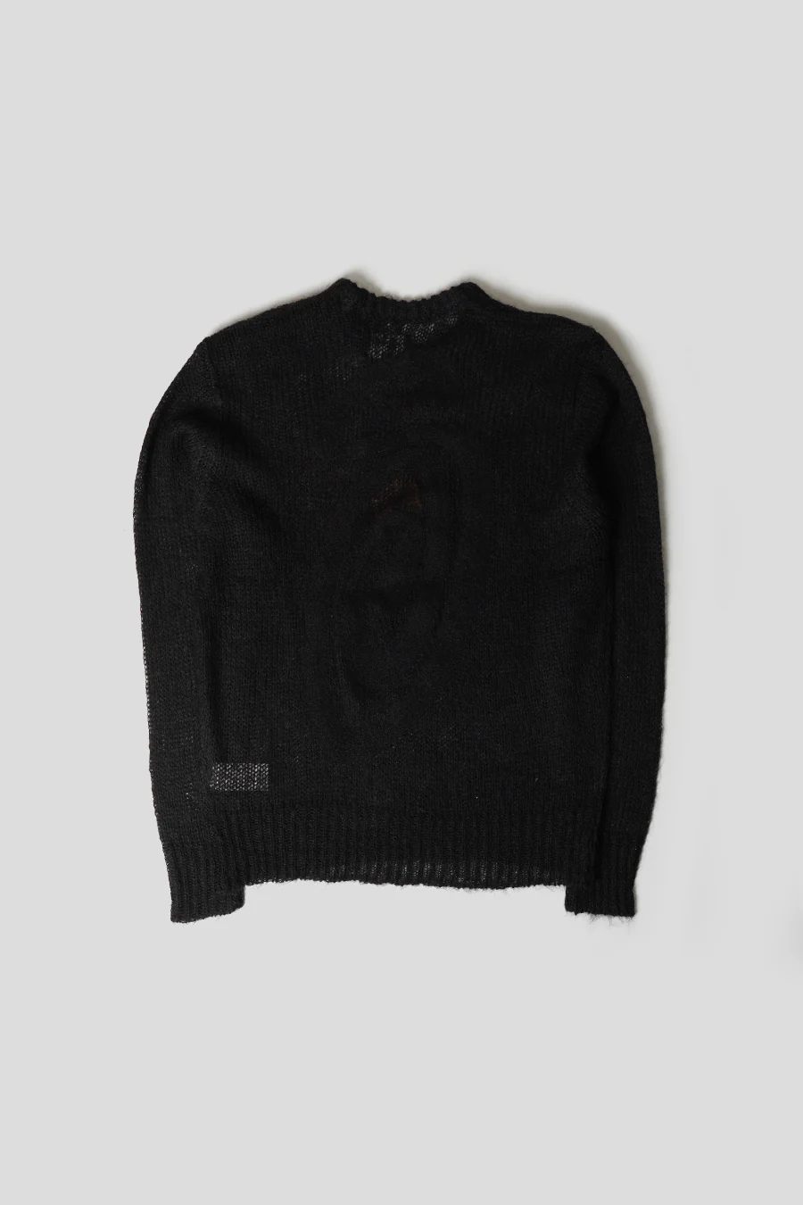 PULL-OVER S AMPLE EN MAILLE NOIR - Image 3