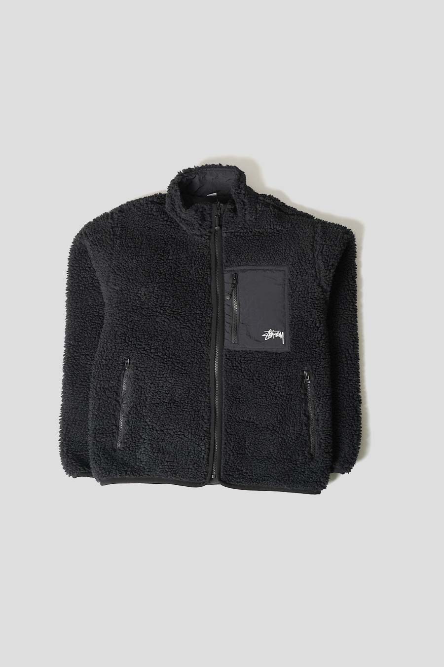 VESTE REVERSIBLE SHERPA NOIRE