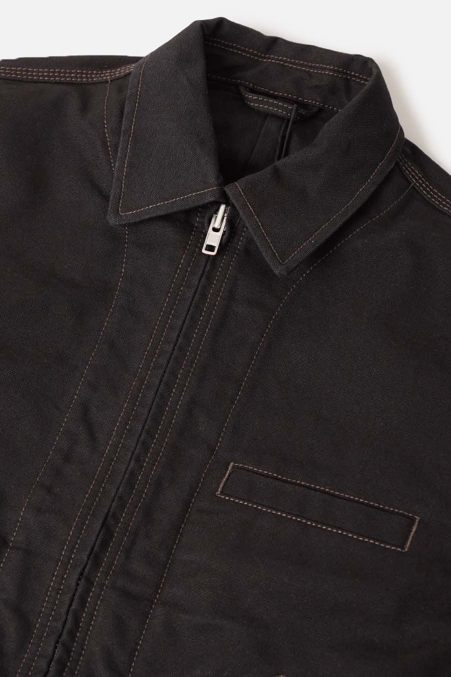 VESTE WORK COLLARED NOIRE - Image 2