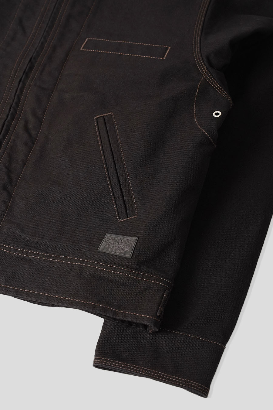VESTE WORK COLLARED NOIRE - Image 4