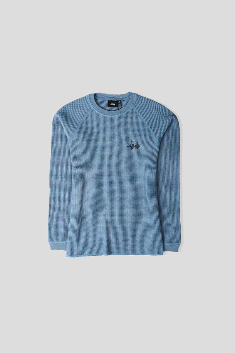 SWEAT-SHIRT RAGLAN THERMAL BASIC STOCK BLEU
