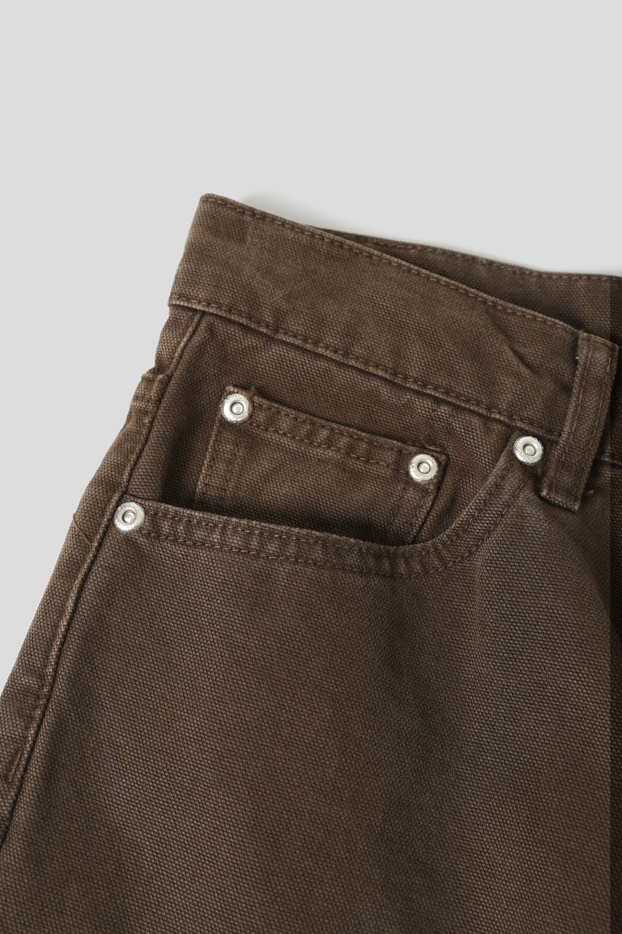 JEAN CLASSIC WASHED CANVAS MARRON - Image 2