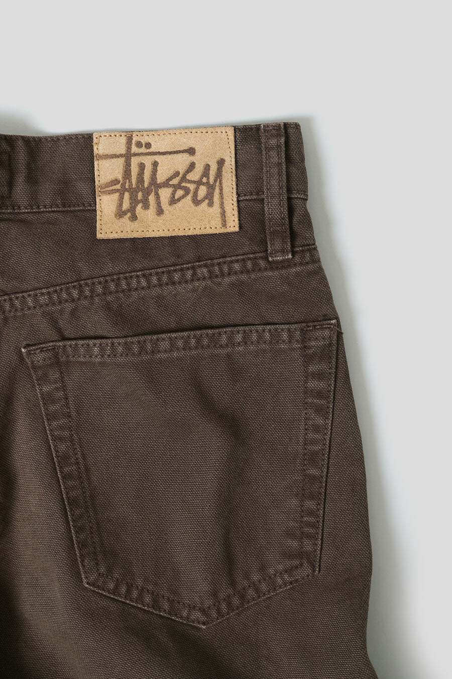 JEAN CLASSIC WASHED CANVAS MARRON - Image 4