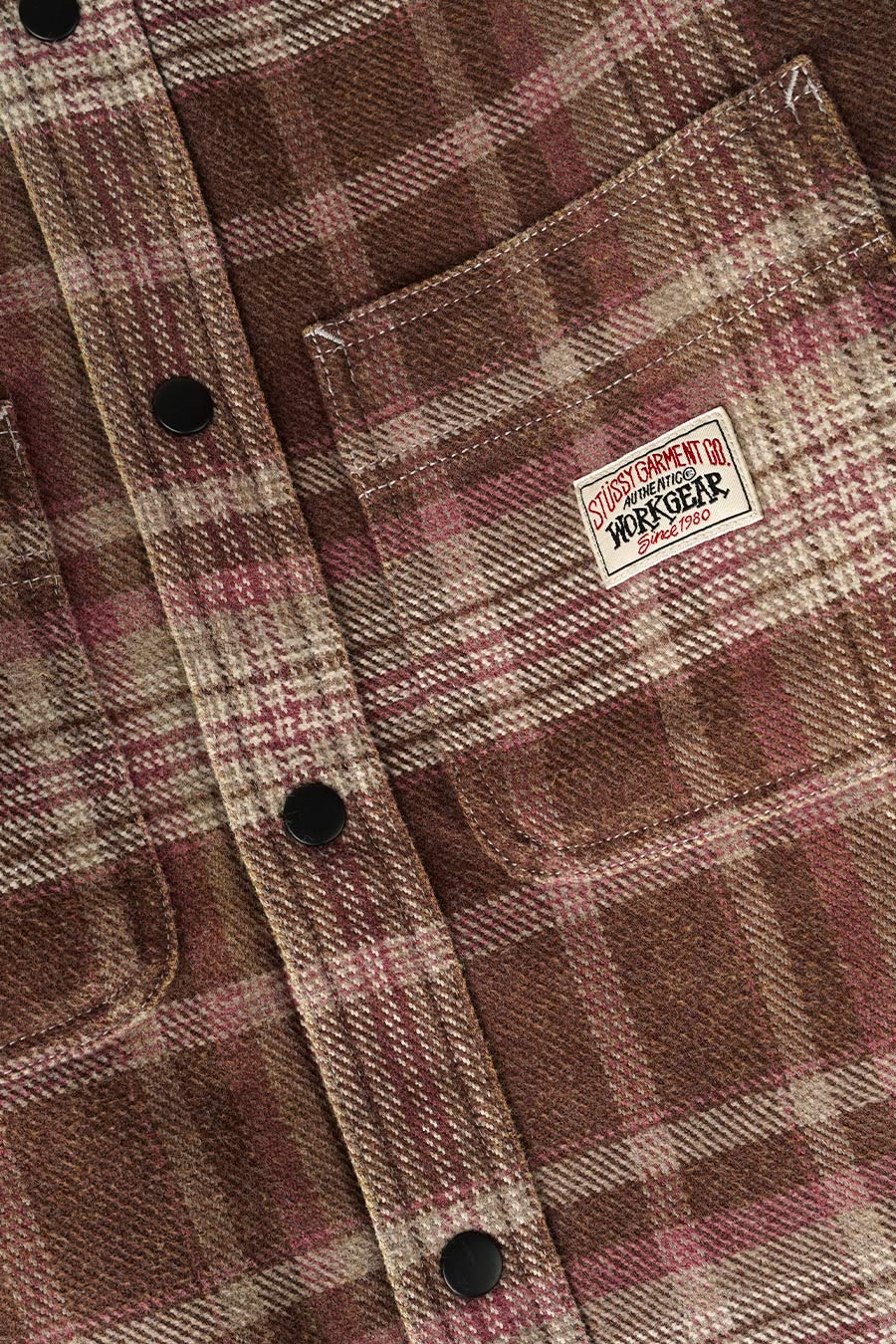 CHEMISE HEAVY PLAID MARRON - Image 2