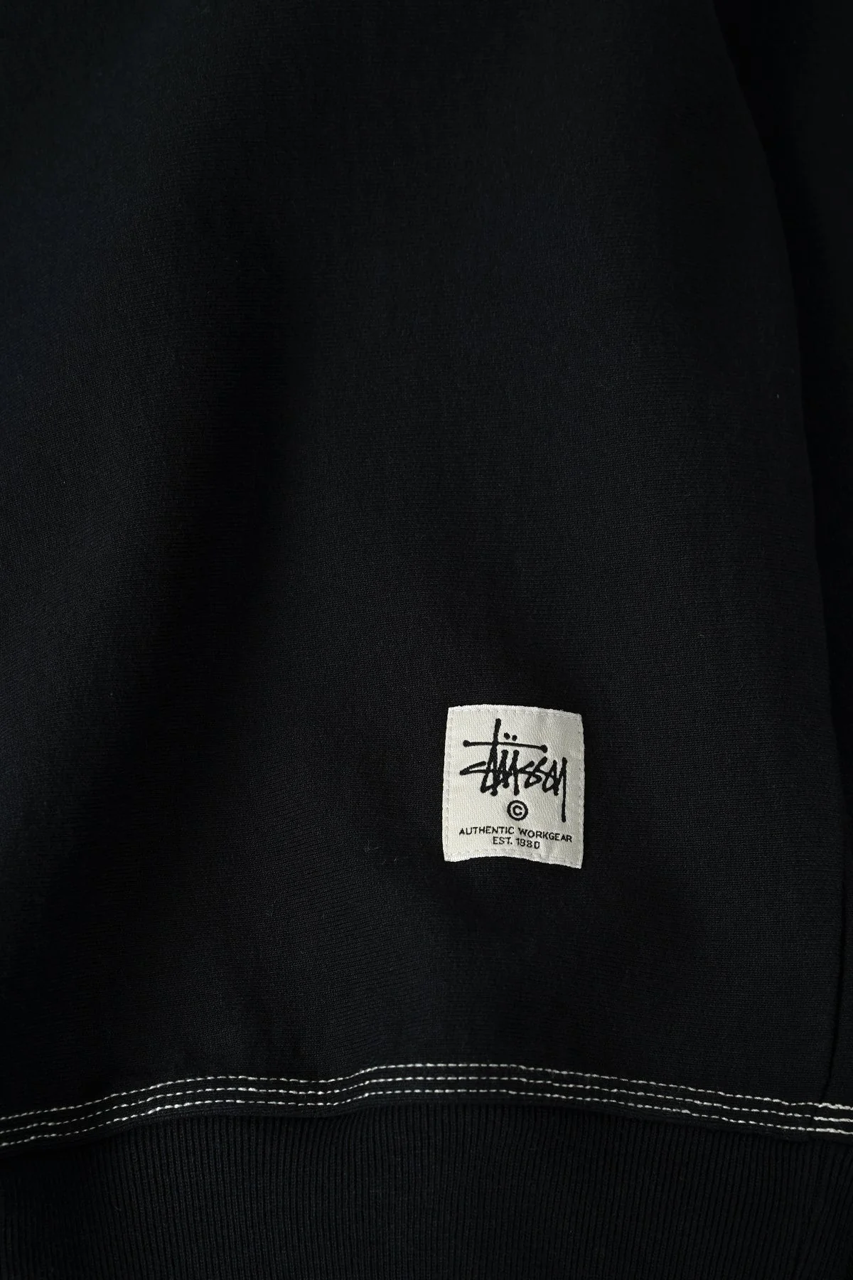 CONTRAST STITCH LABEL CREW NOIR - Image 2