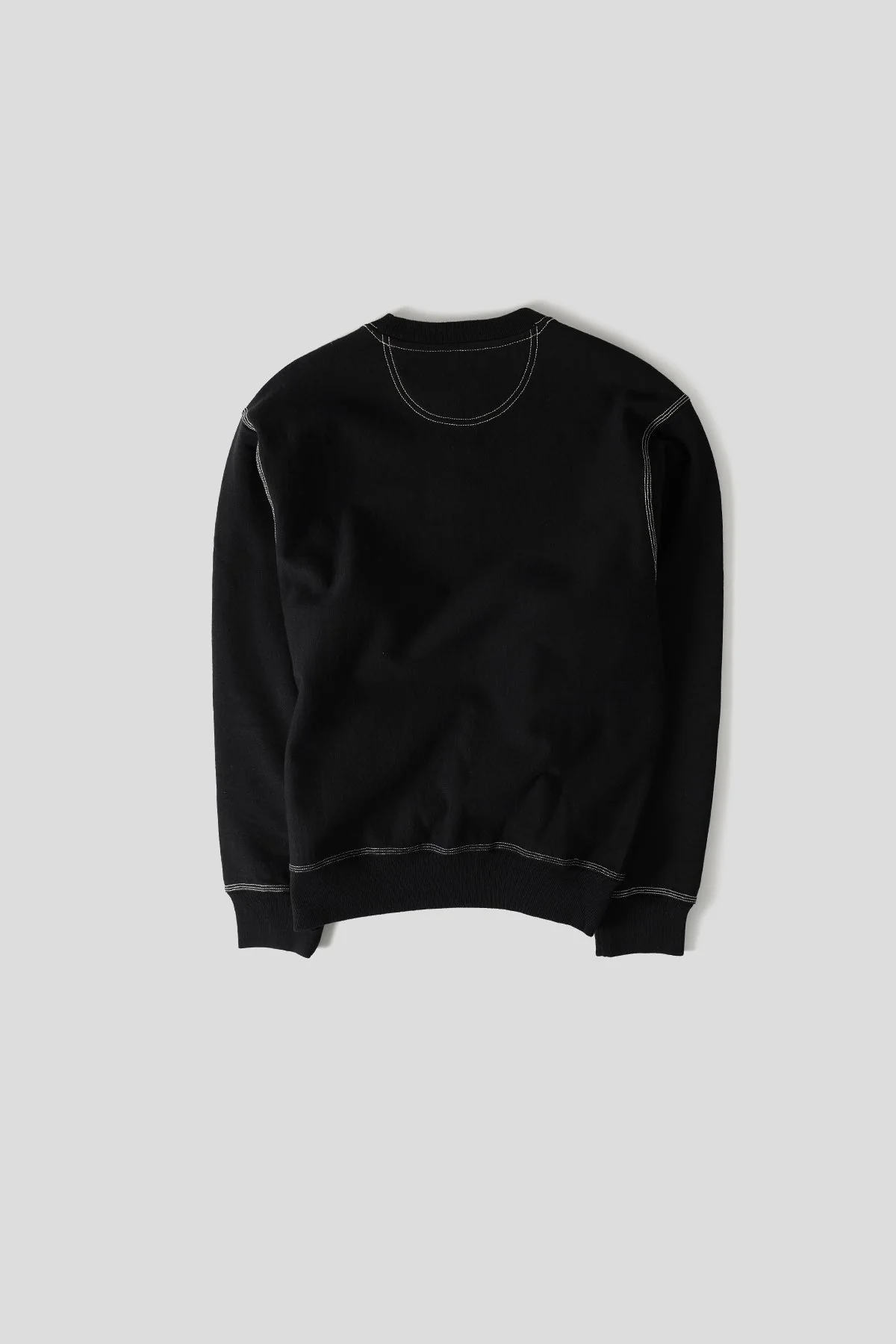 CONTRAST STITCH LABEL CREW NOIR - Image 3