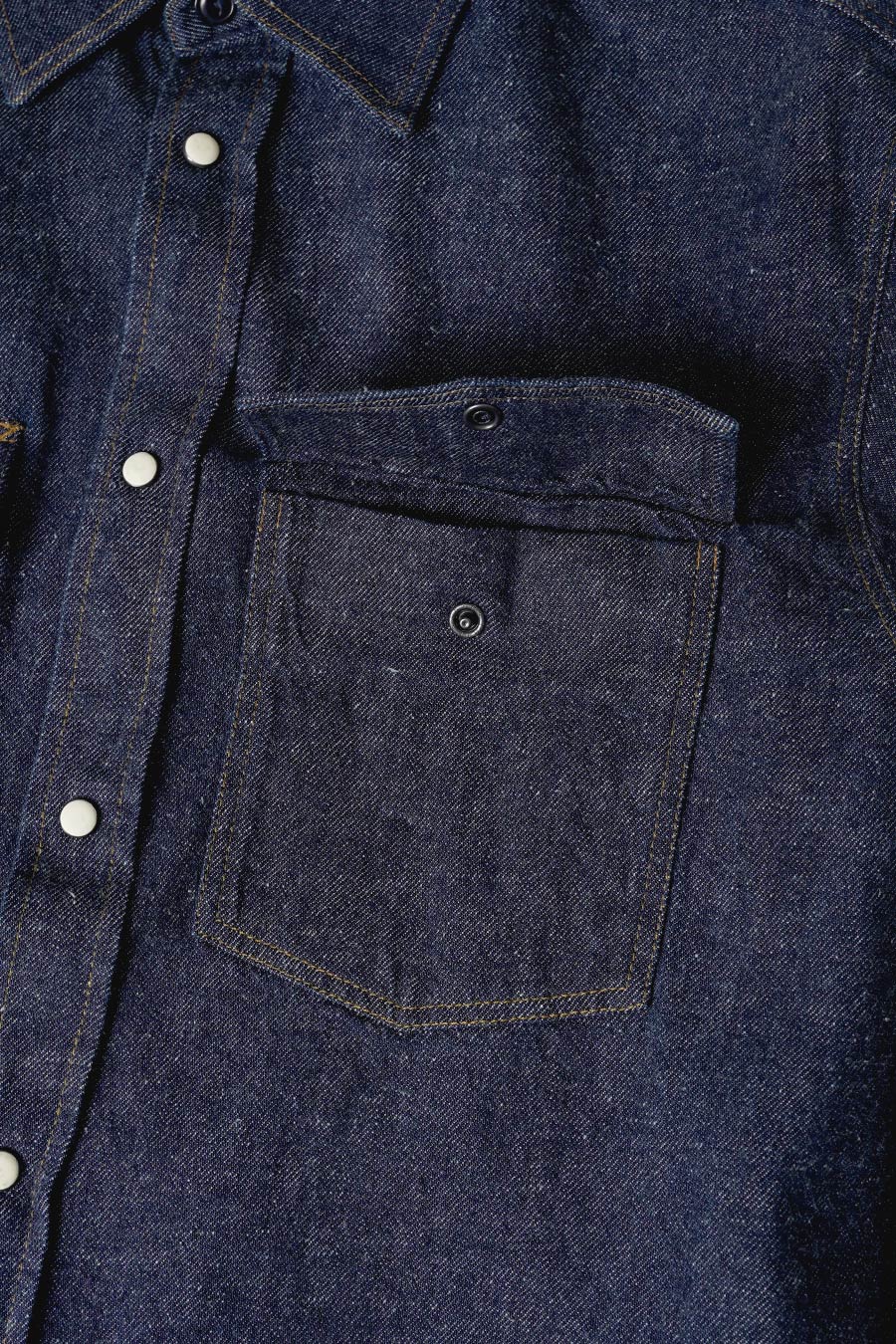 CHEMISE BOXY WESTERN DENIM FONCÉ - Image 2