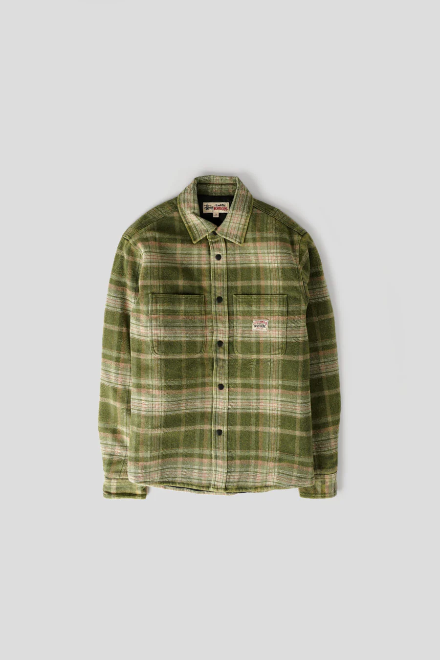 CHEMISE HEAVY PLAID VERTE