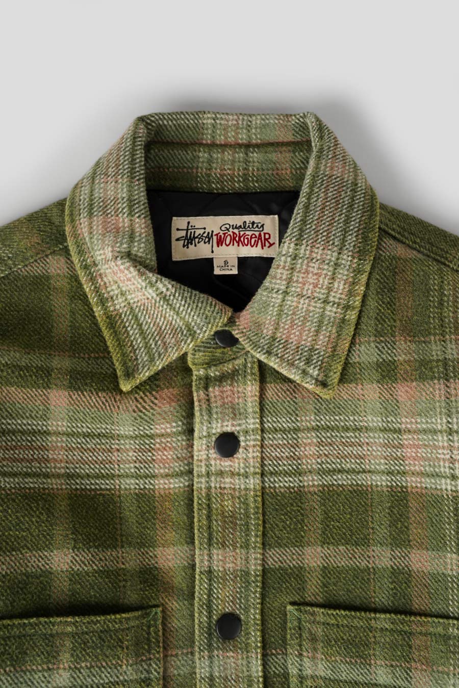 CHEMISE HEAVY PLAID VERTE - Image 3