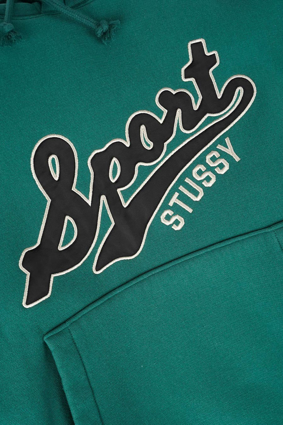 HOODIE SATIN PATCH OVERSIZED VERT - Image 2