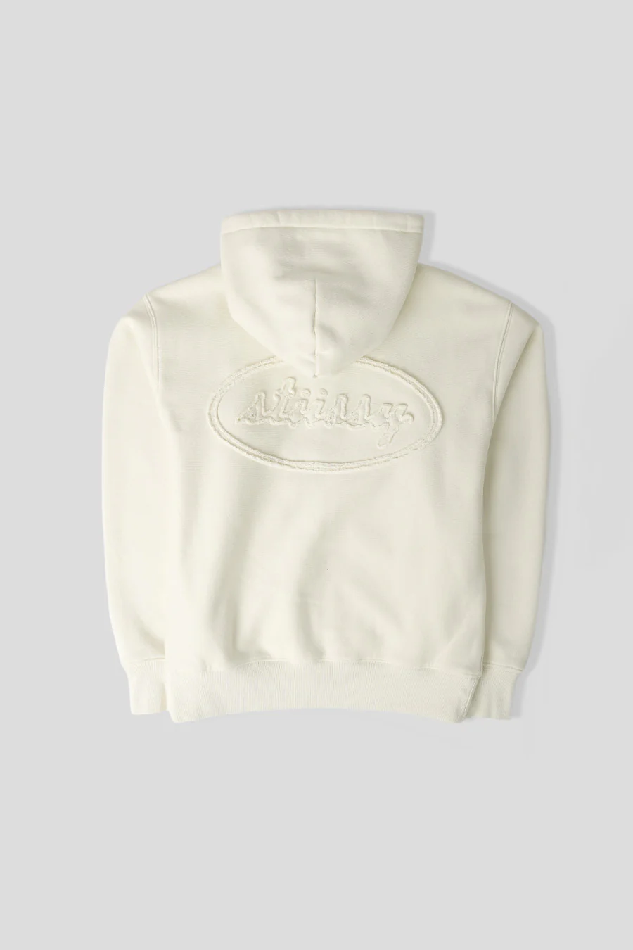 HOODIE ZIP CURSIVE APPLIQUE NATURAL - Image 3
