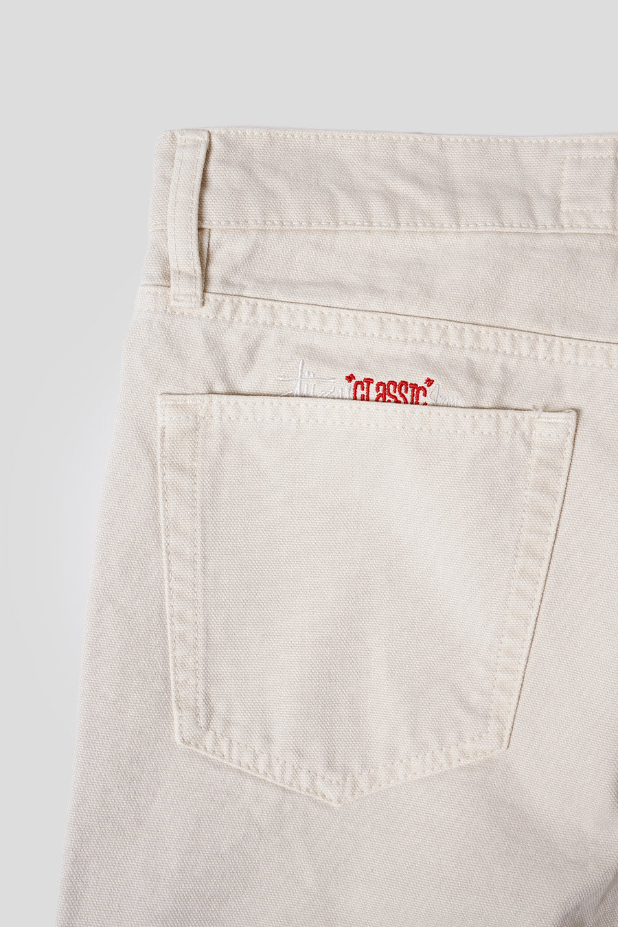 JEAN CLASSIC WASHED CANVAS BLANC VINTAGE - Image 4