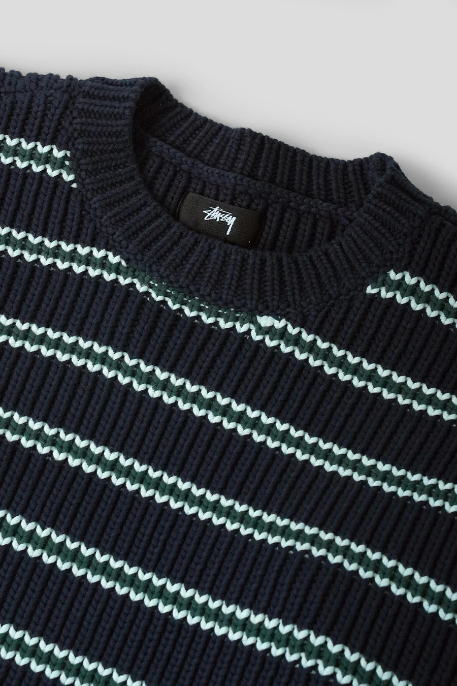 CREWNECK STRIPE BLEU MARINE ET BLANC - Image 2