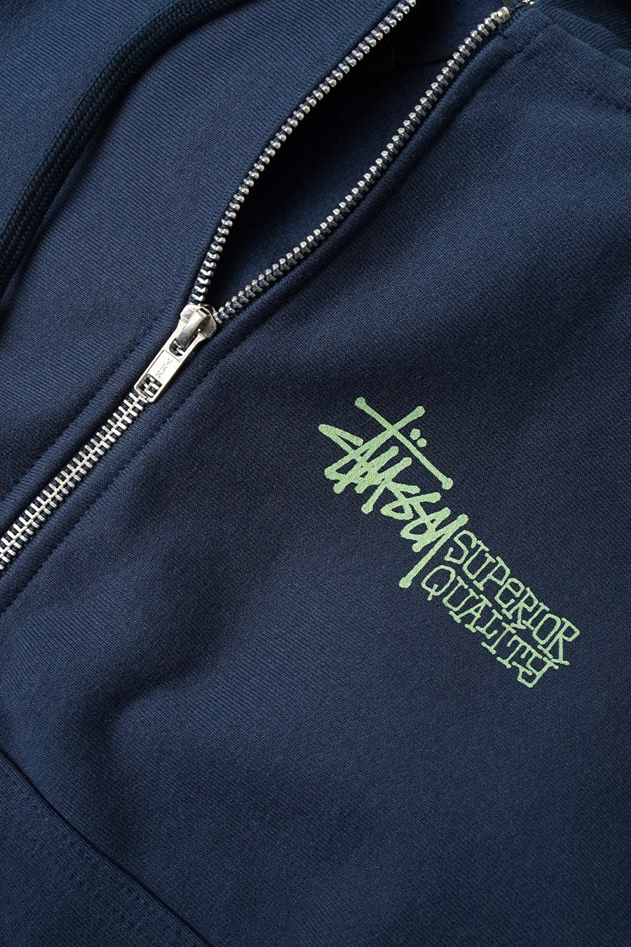 HOODIE ZIPPÉ SUPERIOR QUALITY BLEU MARINE - Image 2