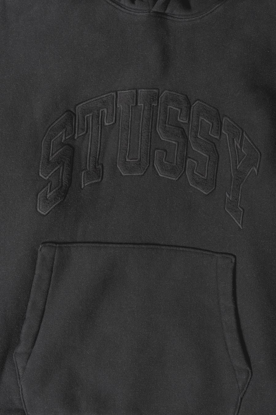 HOODIE EMBROIDERED RELAXED NOIR DELAVÉ - Image 2