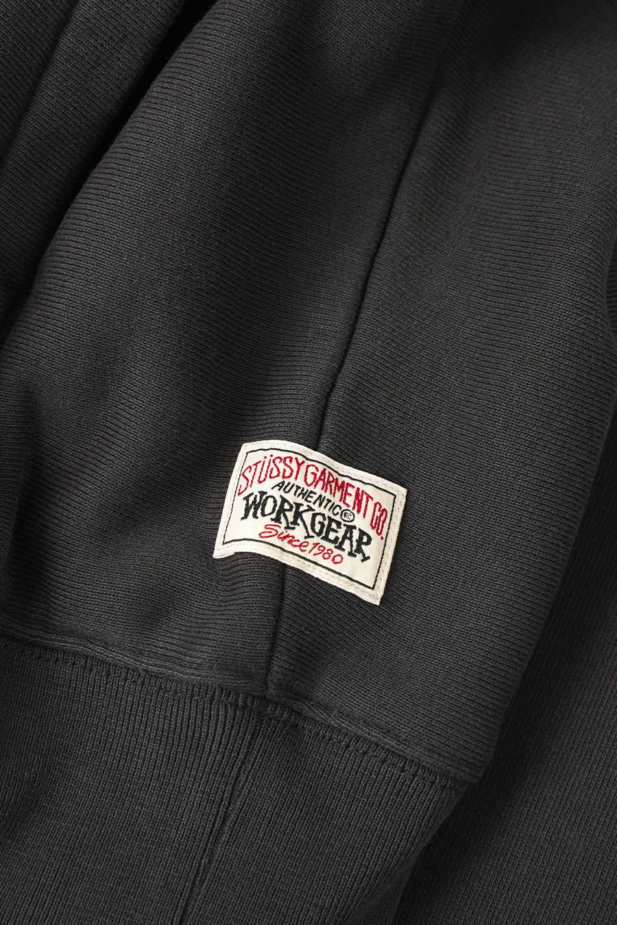 HOODIE ZIP RAGLAN NOIR DÉLAVÉ - Image 2