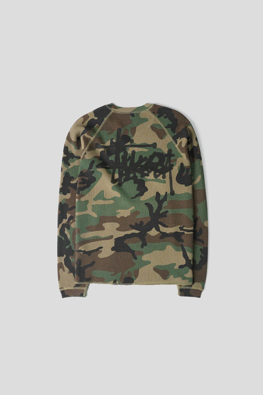 CREWNECK RAGLAN THERMAL BASIC STOCK WOODLAND CAMO - Image 3