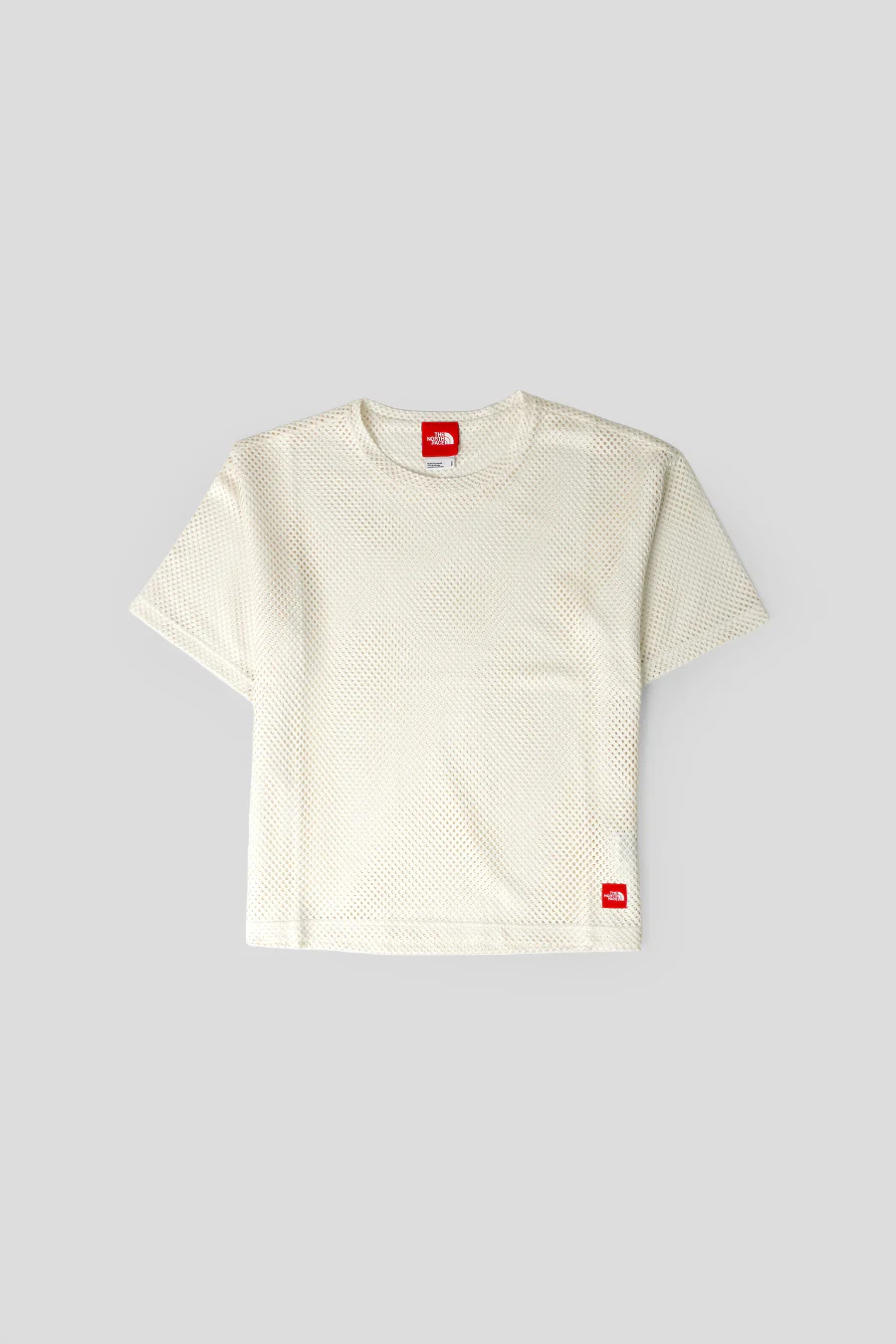 T-SHIRT RED BOX MESH UTILITY BLANC