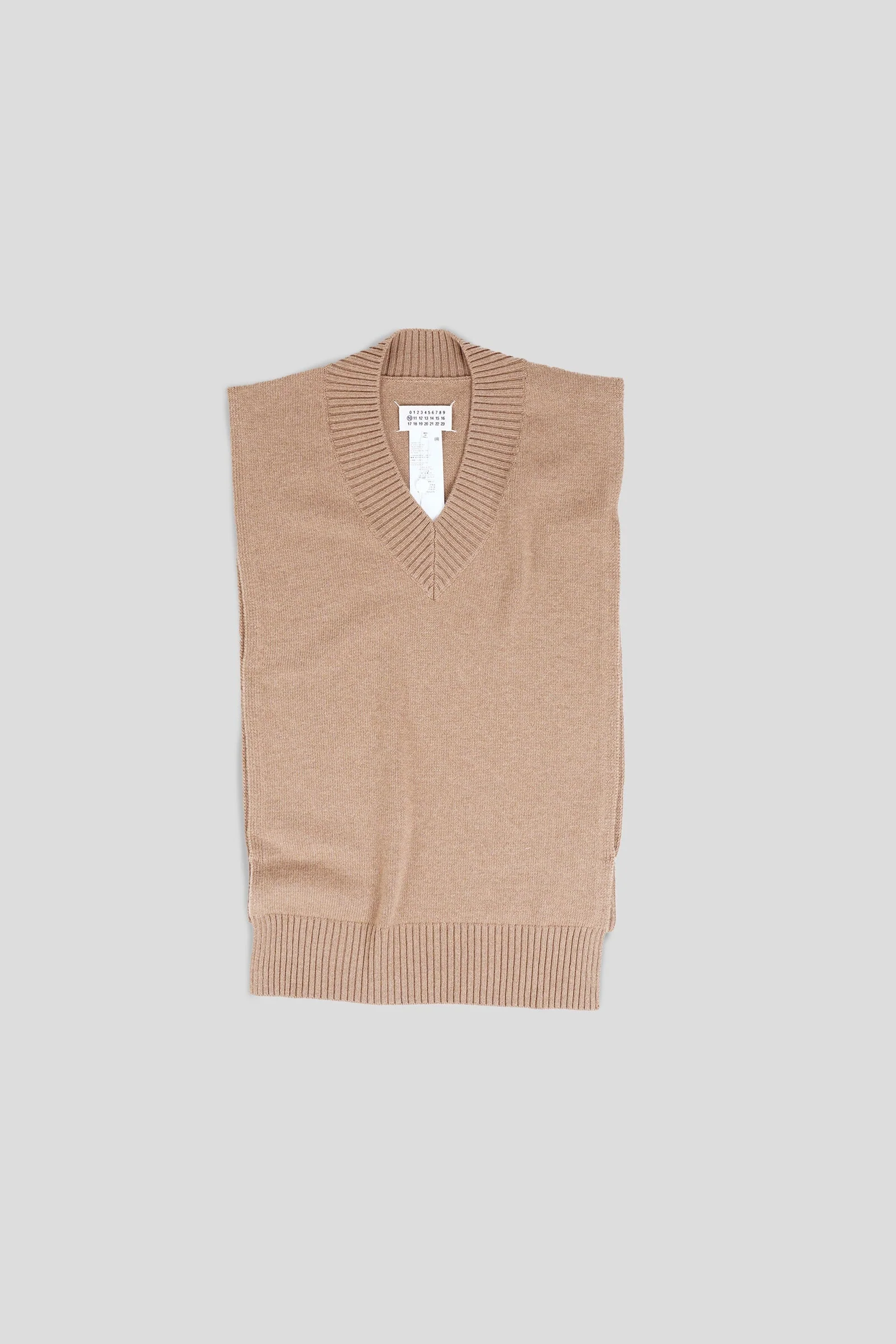 V-NECK TABARD BEIGE