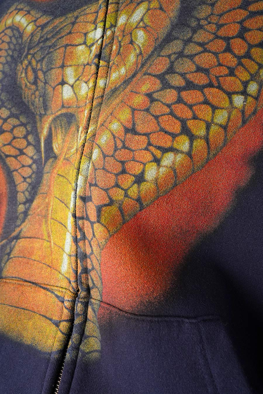 HOODIE ZIPPÉ KOBRA BLEU - Image 2