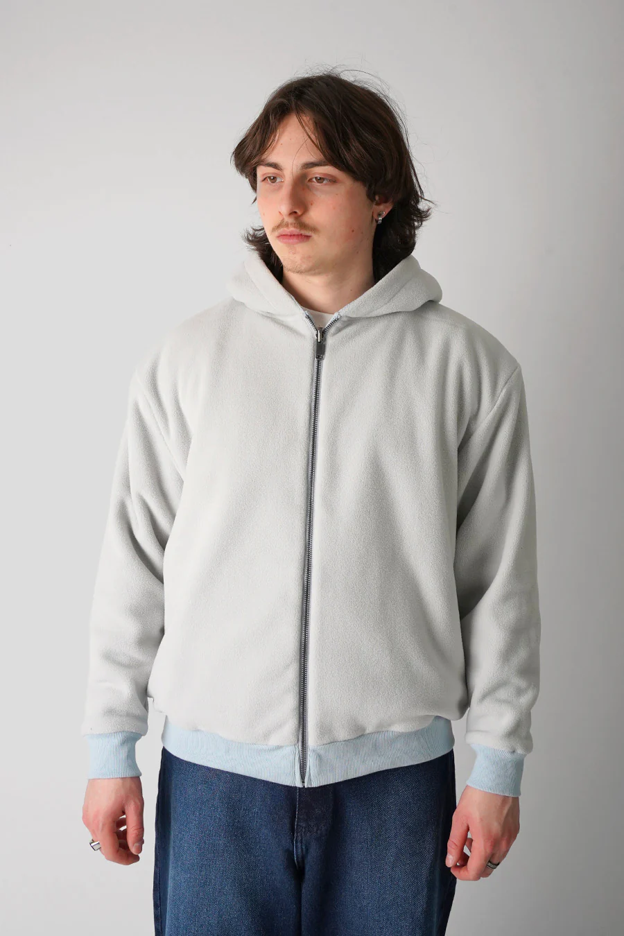 HOODIE ZIPPÉ EXO BLEU CLAIR - Image 6